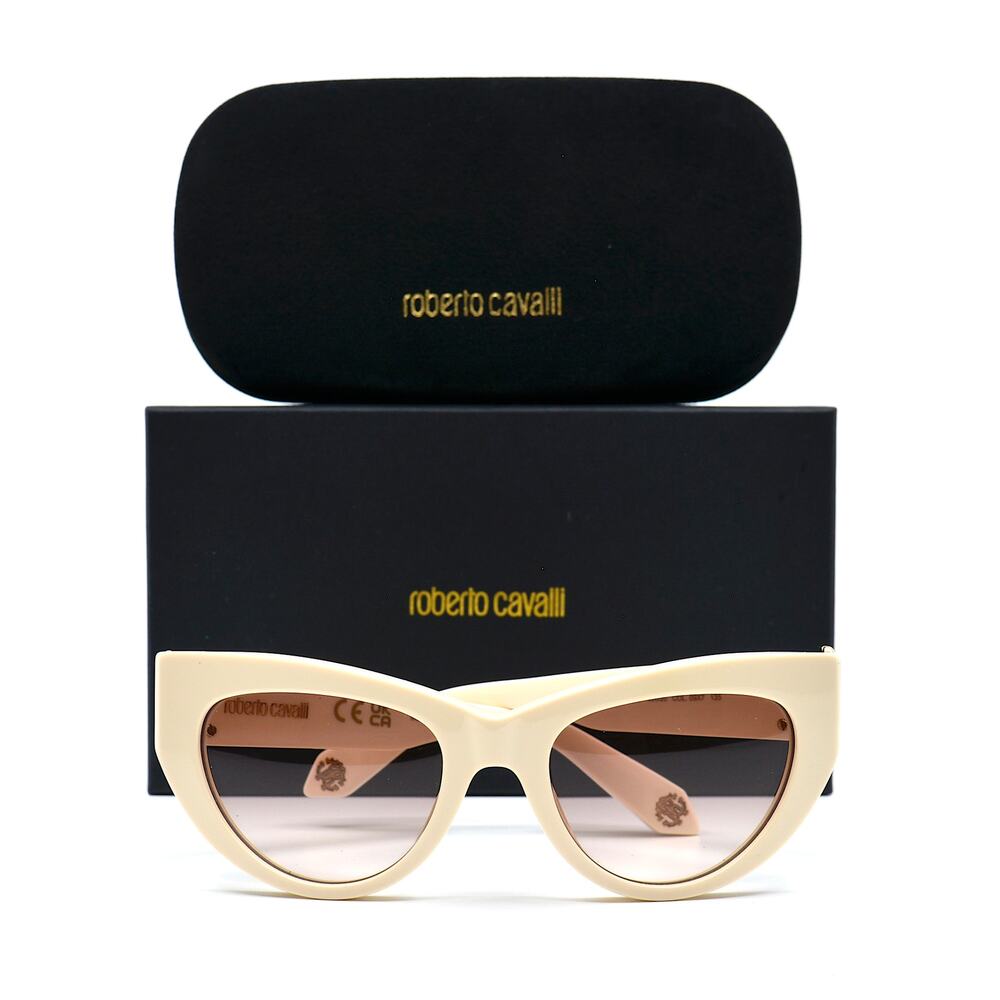 ROBERTO CAVALLI SRC017M IVORY PURPLE GRADIENT AUTHENTIC SUNGLASSES - Picture 6 of 16